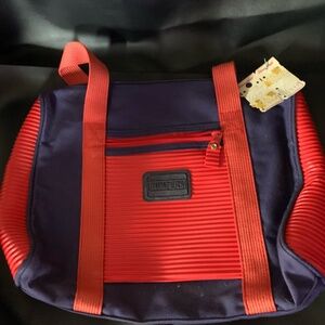 Canvas and PVC Bumpers Crossbody bag